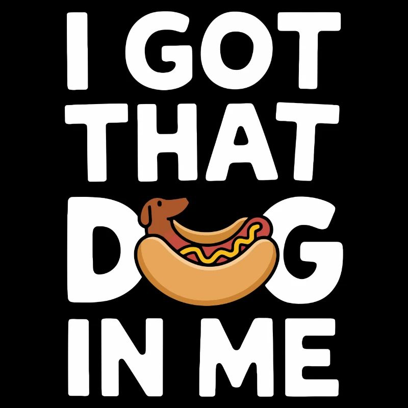 Lustiger Hot Dog Dackel