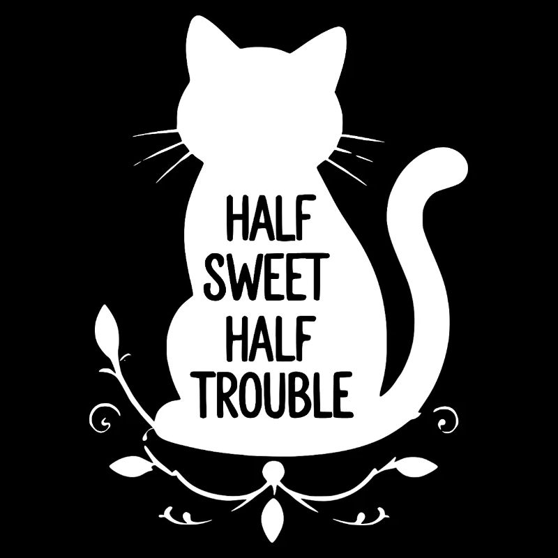 Halb süß halb Ärger Weiße Katze