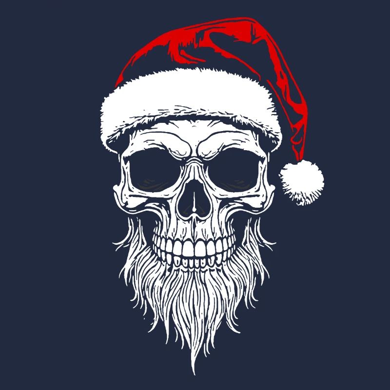 Schädel Santa Weihnachts - Skull