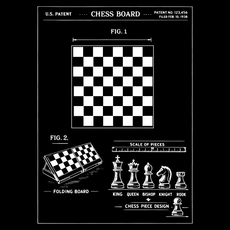 Schachbrett-Blaupausenpatent