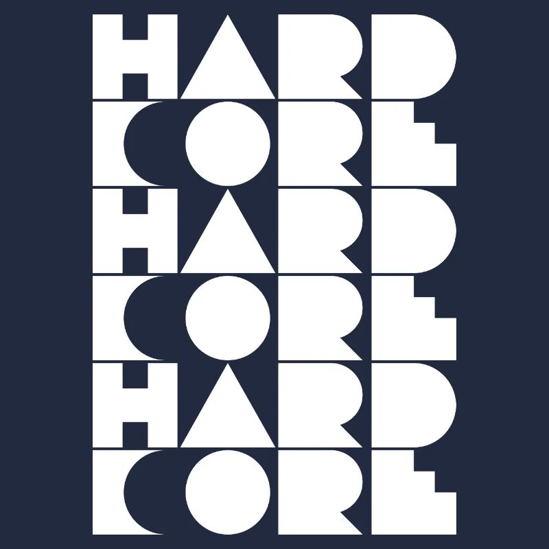 Typographie en grille hardcore