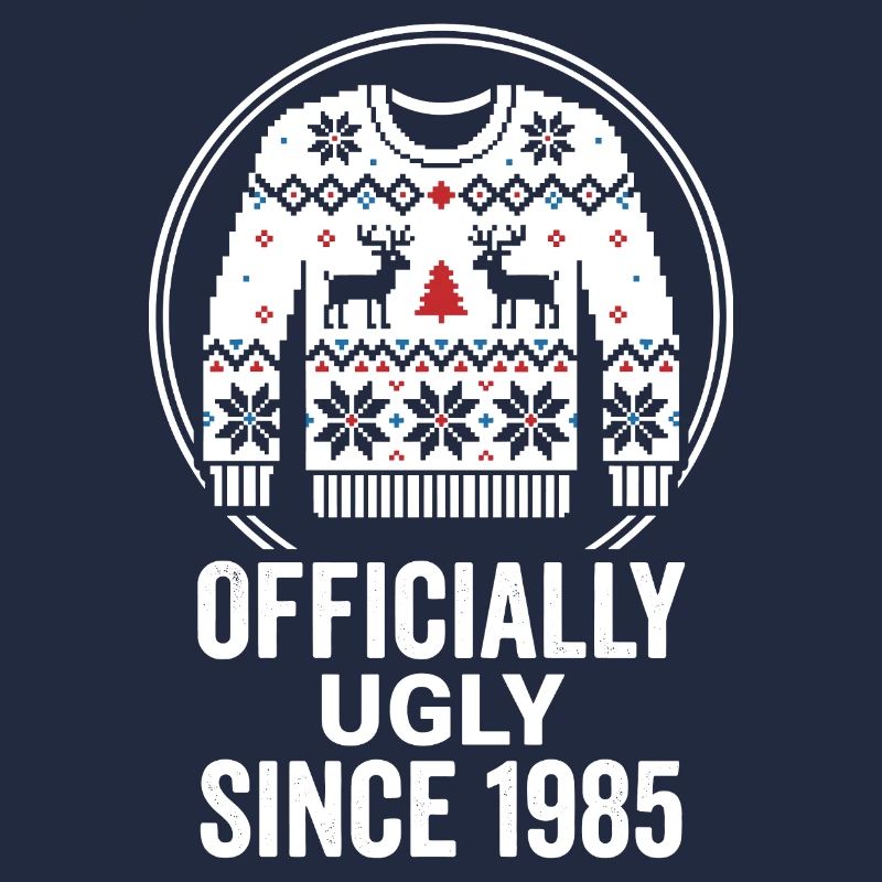 Pull officiel de Noël laid 1985