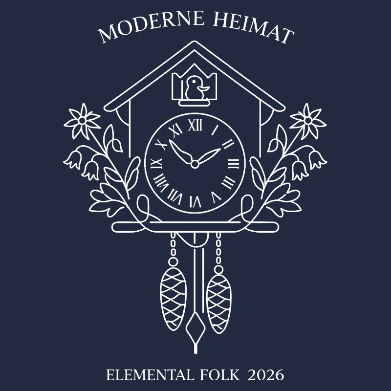 Modern Home Cuckoo Clock Elemental Folk