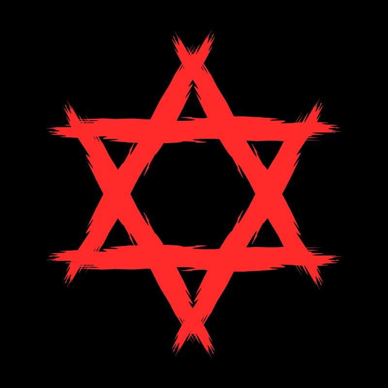 Etoile de David religion rouge
