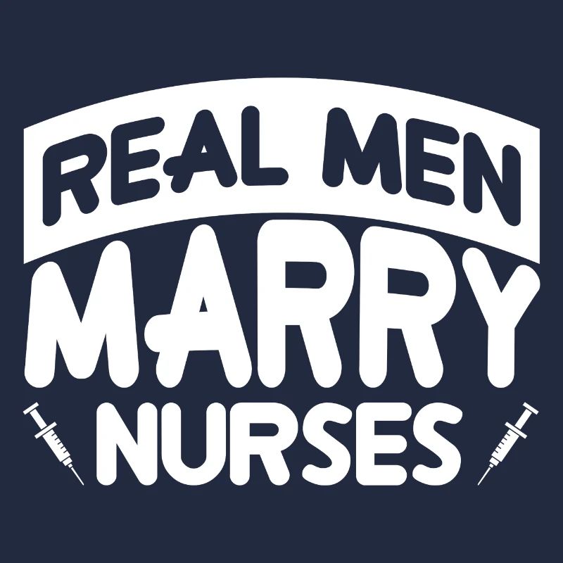 Les vrais hommes marient les infirmières - Blanc