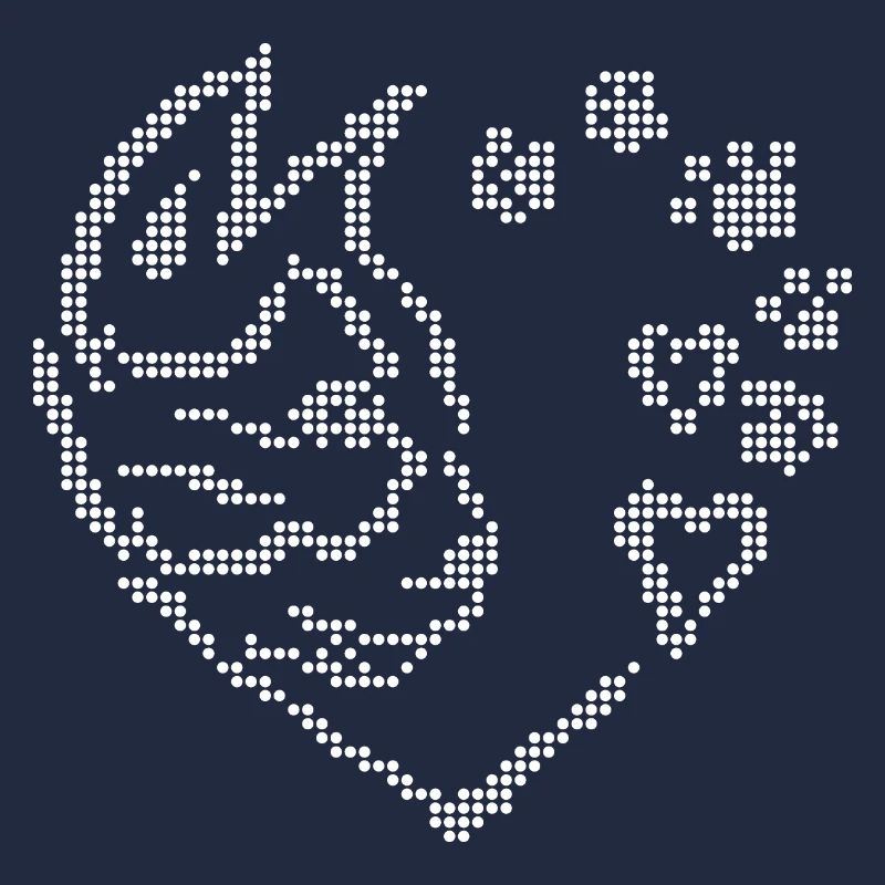 Cat Small Heart Graphic