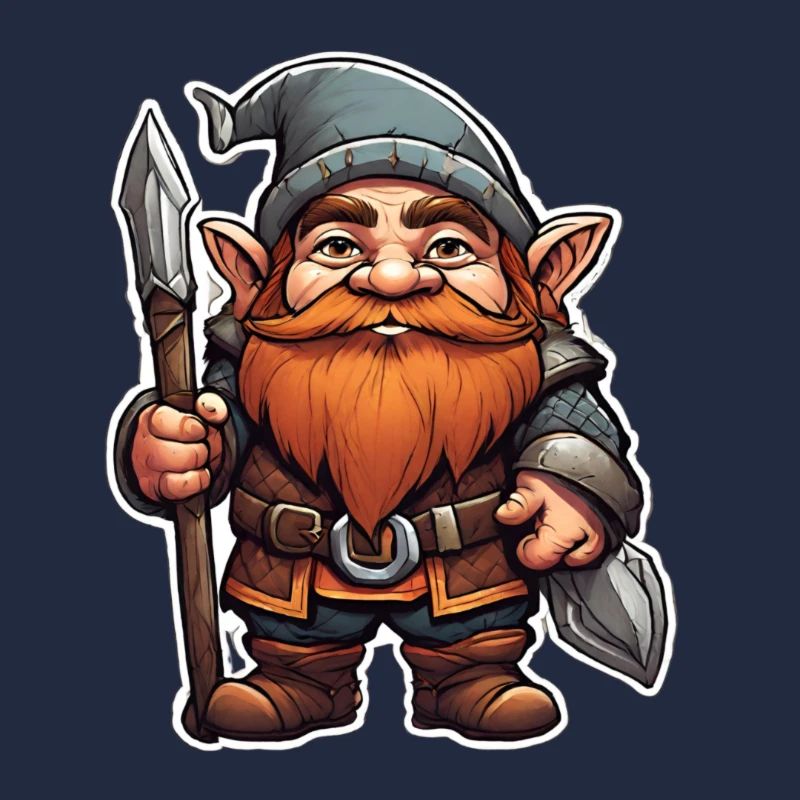 Brave dwarf with spear