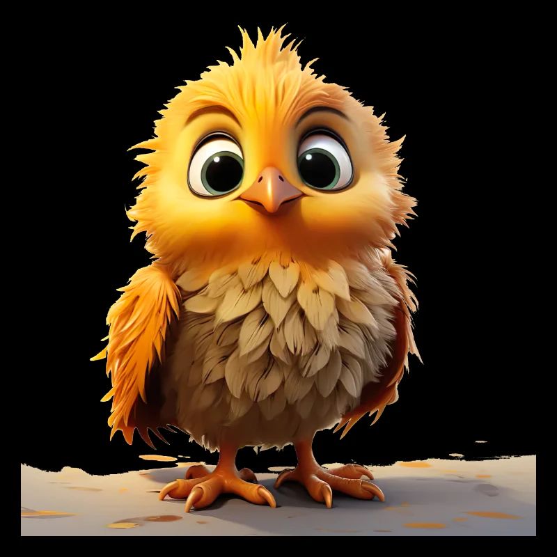Petit poussin drôle