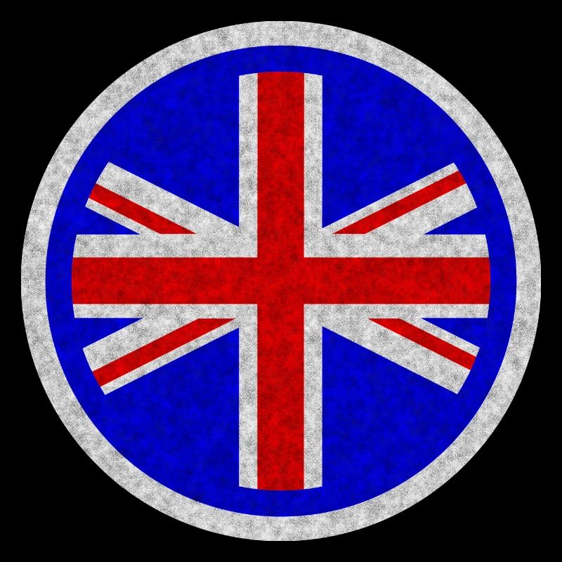 UK Union Jack flag blue White distressed mod