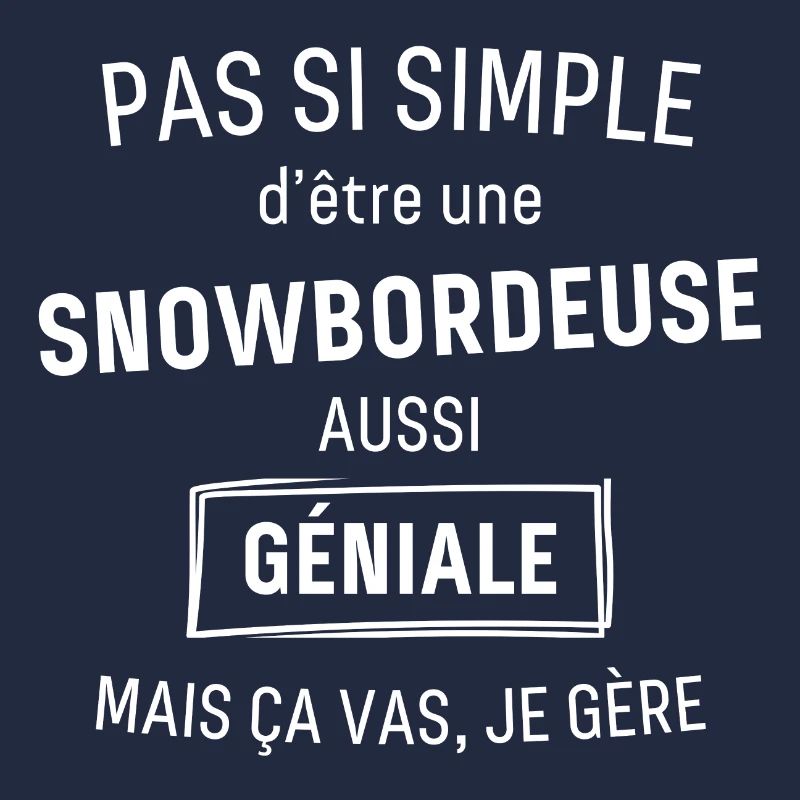 Snowboardeuse Géniale