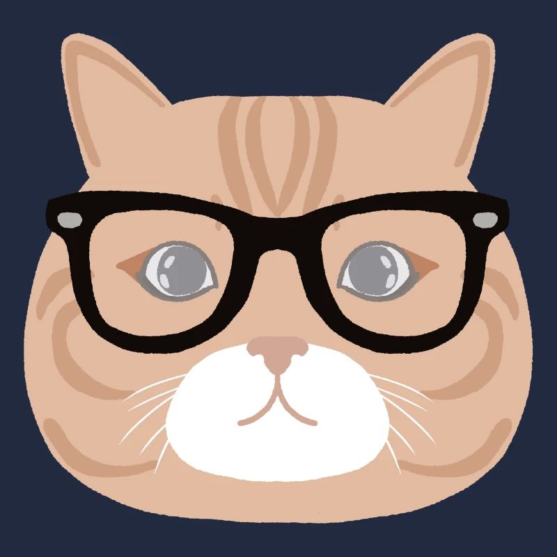 Chat à lunette