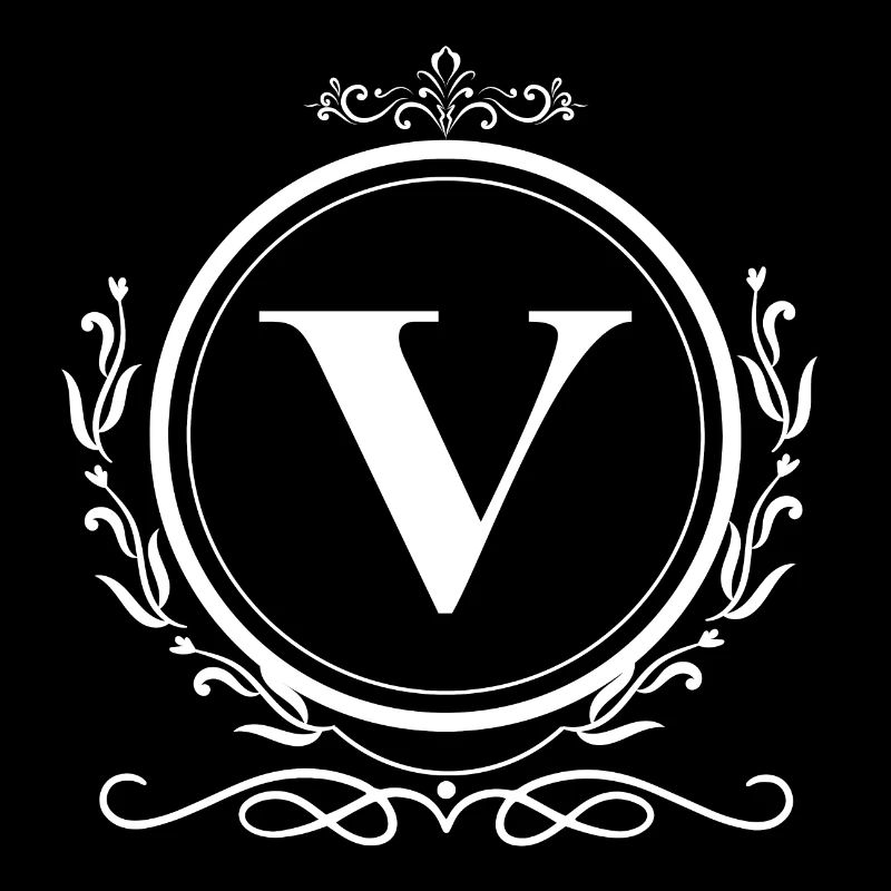 letter V decoration