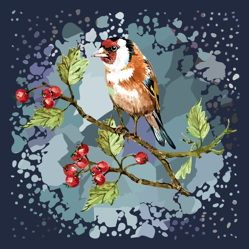 Bunter Vogel