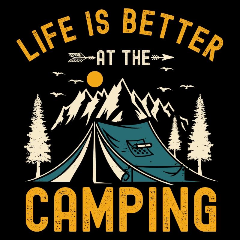 Das Leben ist besser auf dem Campingplatz