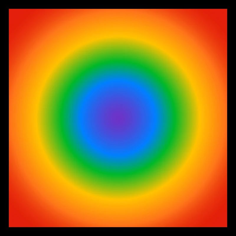 Cercle Arc-en-ciel Dégradé Couleurs Pride Merch