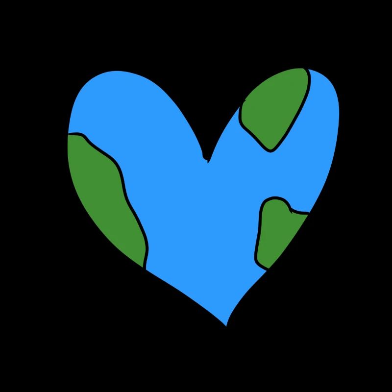 Symbole du monde Coeur Terre