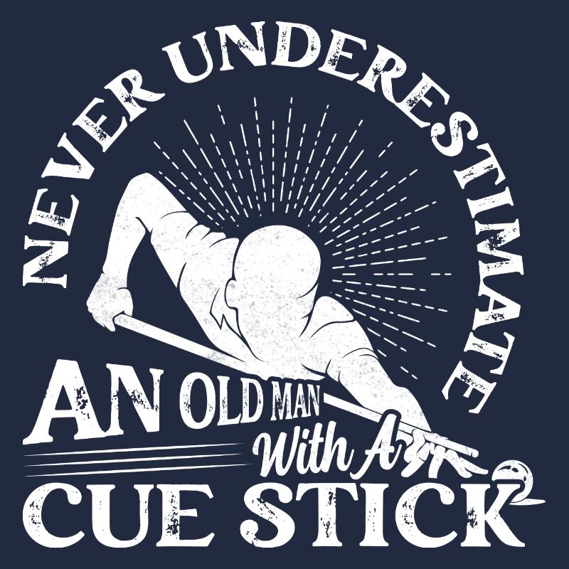 An Old Man With A Cue Stick Billiard Player Billar