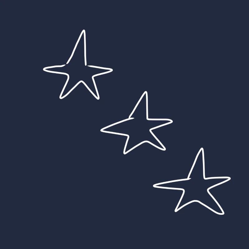 icône de formes d’étoiles à trois étoiles