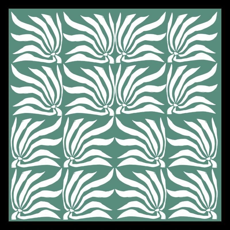 Motif de fleurs géométriques