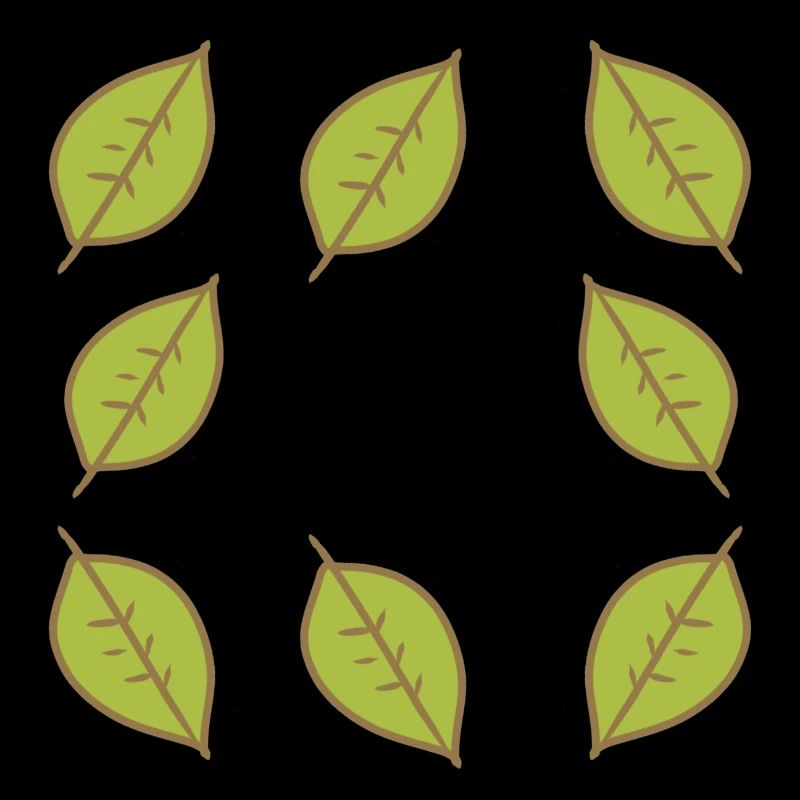 Cadre Feuille Feuilles Vert Forme Nature