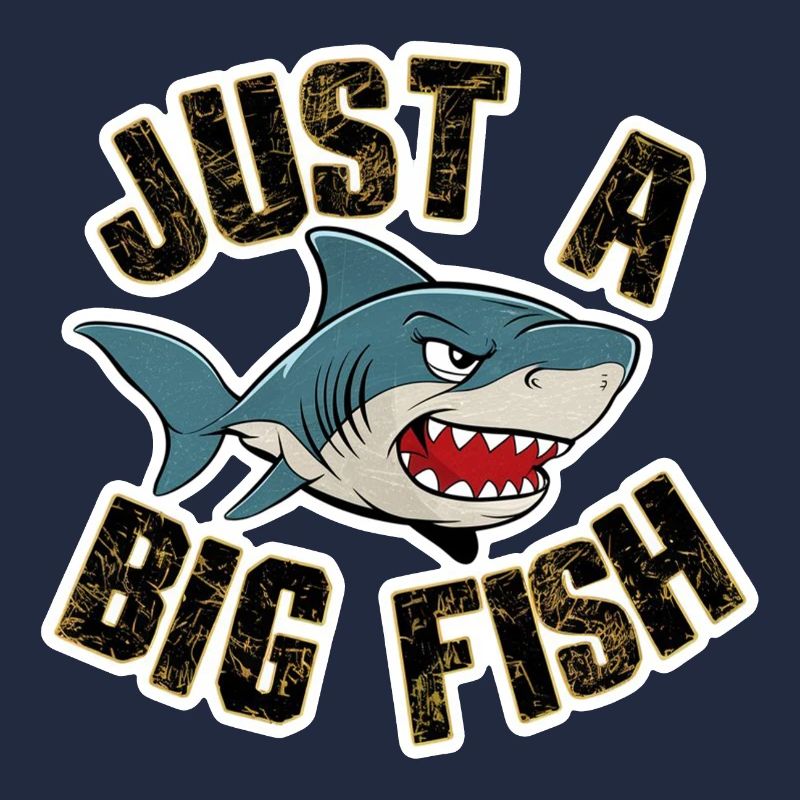 requin - humour - juste un gros poisson