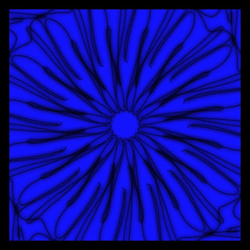 Design géométrique étoile bleu et noir