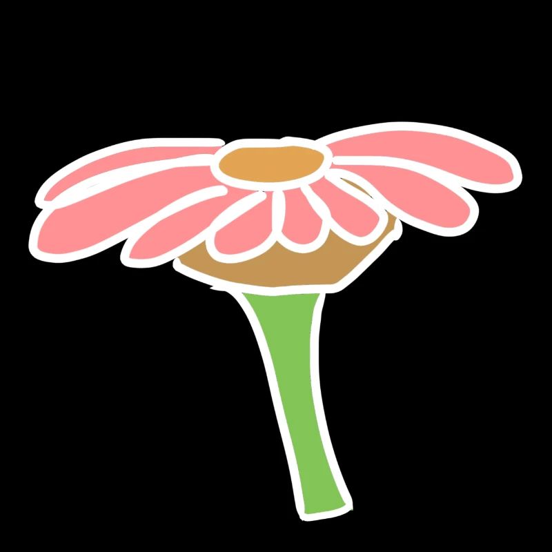 Flower icon page pink plant