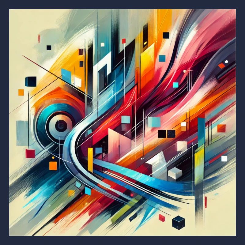 Lebendige Harmonie - Abstraktes Gemälde