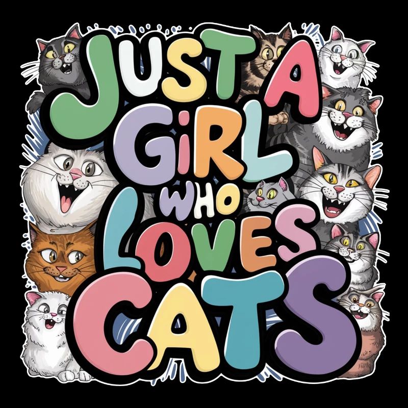 juste une fille qui aime les chats