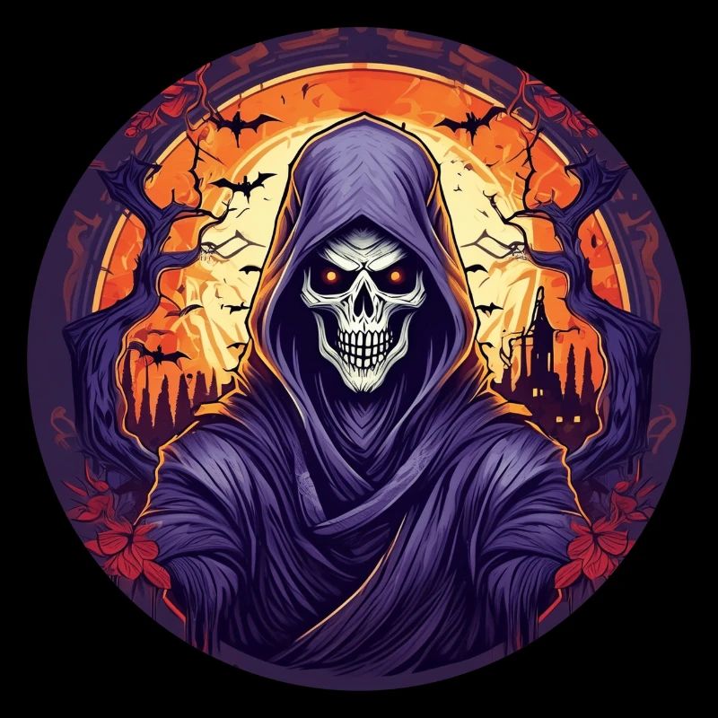 Gruseliges Halloween-partykostüm Sensenmann