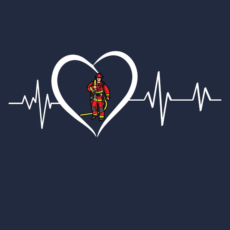 Herzschlag eines Feuerwehrmanns
