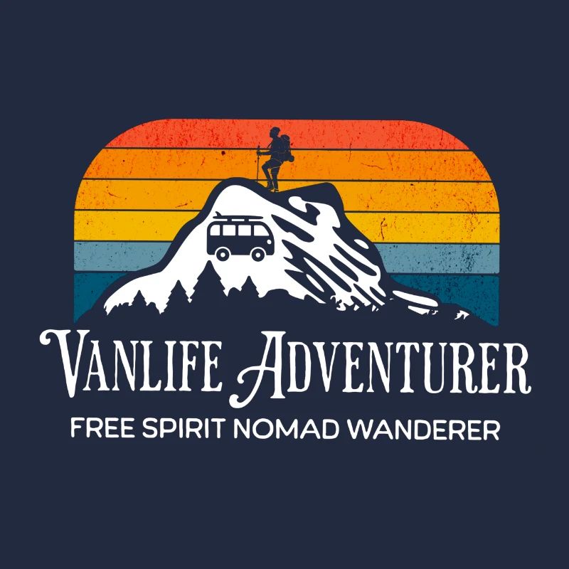 Vanlife adventurer - rainbow pride colours