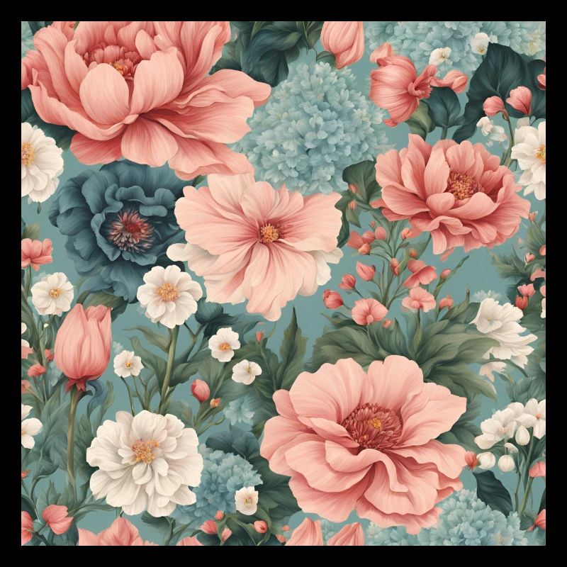 Spring Summer Blooming Floral Pattern