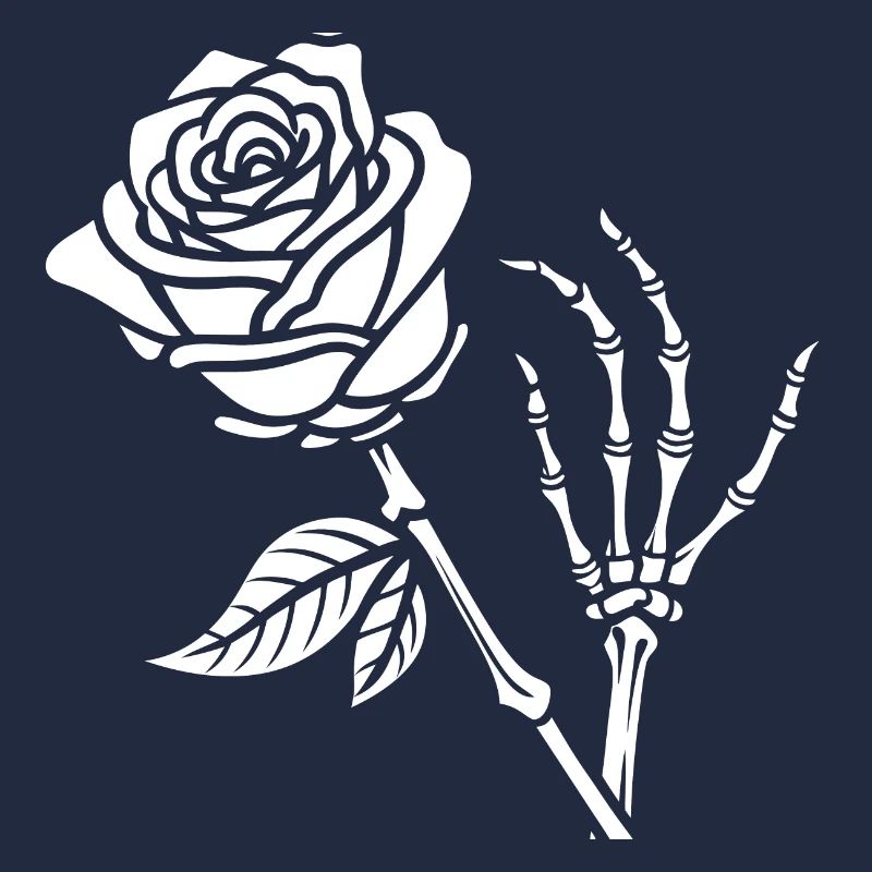 Blühende Skeletthand