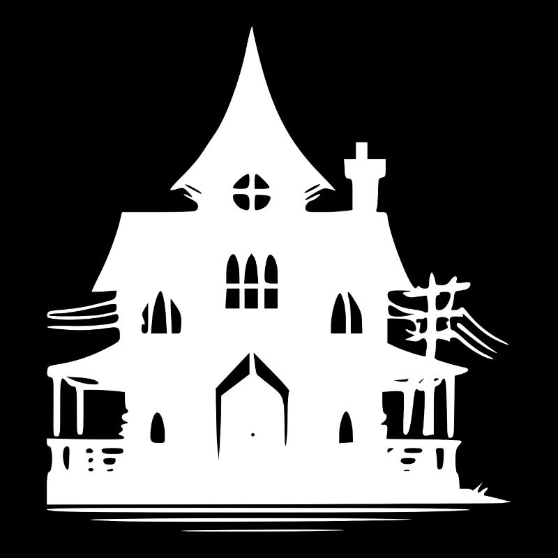 Vieille maison hantée d’Halloween abandonnée