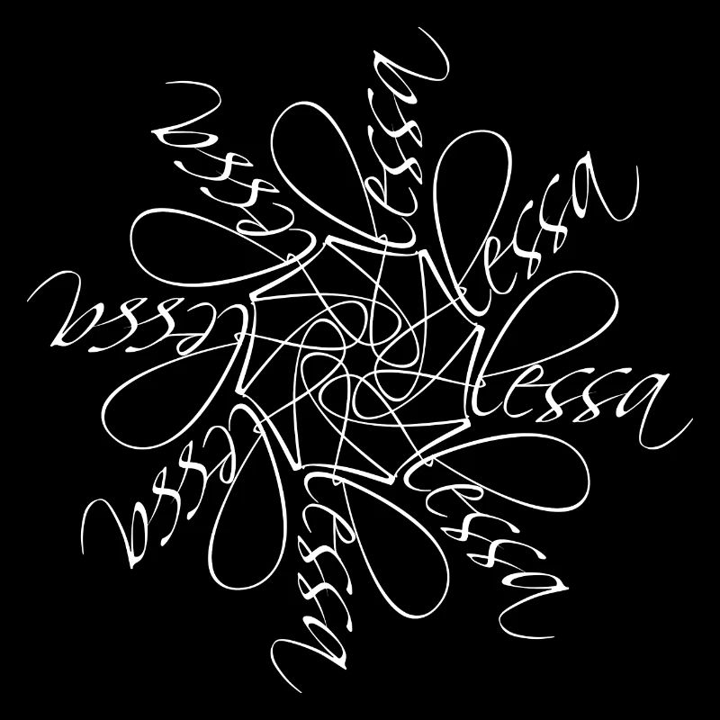 Alessa Name Namensmandala