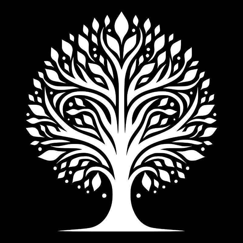 Arbre de vie spirituel à la structure harmonieuse