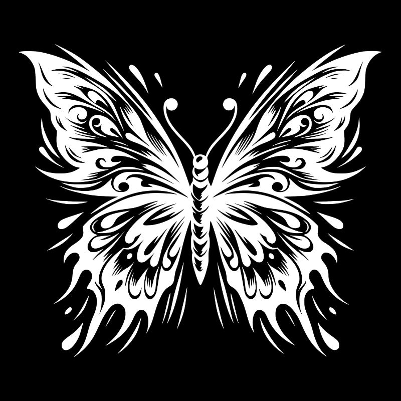 Encres Papillon Exotique Style de Tatouage