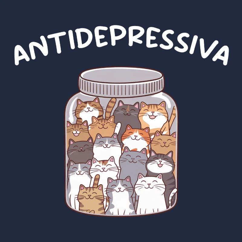 Antidepressiva Katzen Geschenk Katzenbesitzer