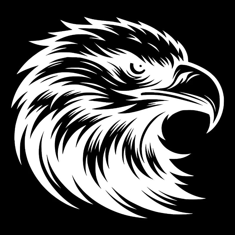Oiseau de proie élégant comme un graphique animalier puissant