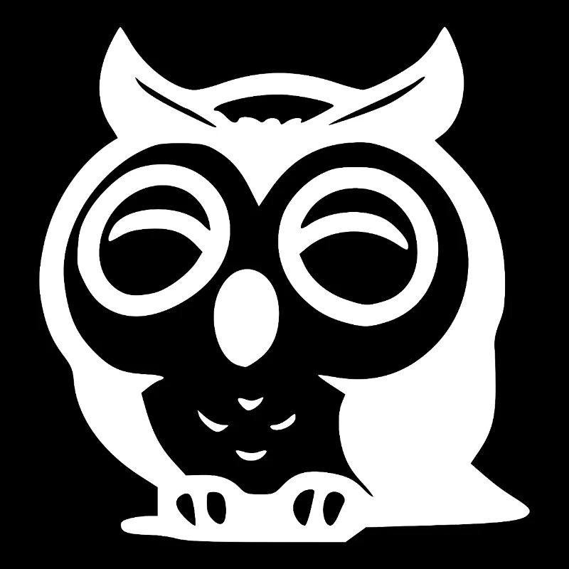 Petit hibou câlin avec de grands yeux
