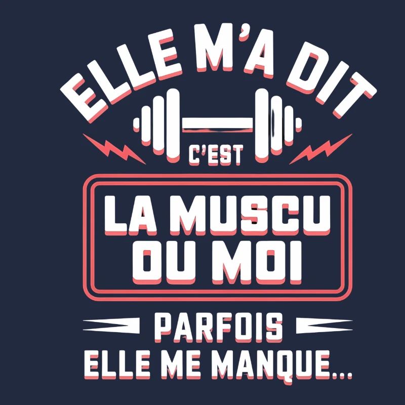 Sie hat mir gesagt, dass es Bodybuilding ist oder ich