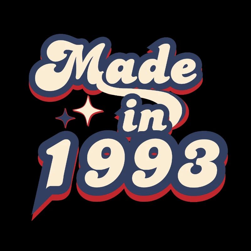 Hergestellt im Jahr 1993 Retro
