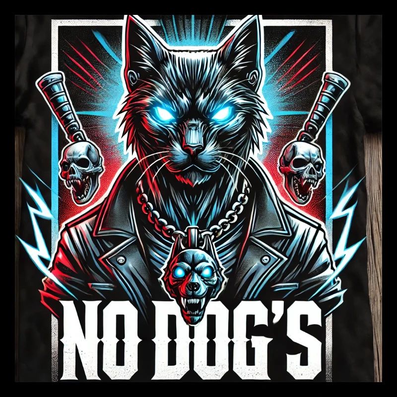 Chat qui n’est pas un ami des chiens