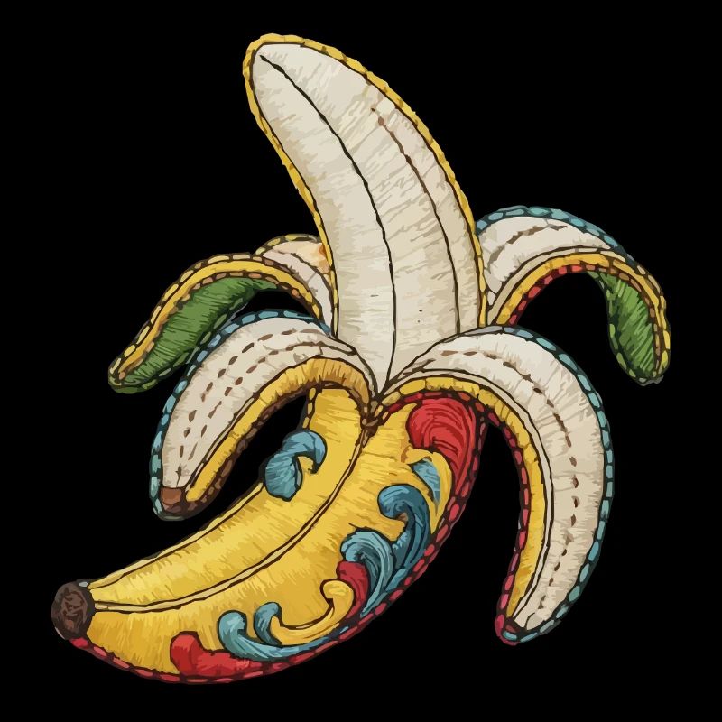 Broderie banane