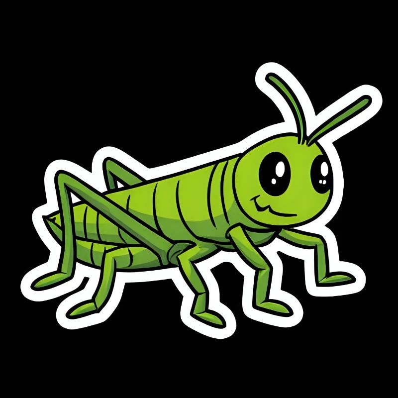 Grasshopper Funny Comic Insect Shirt