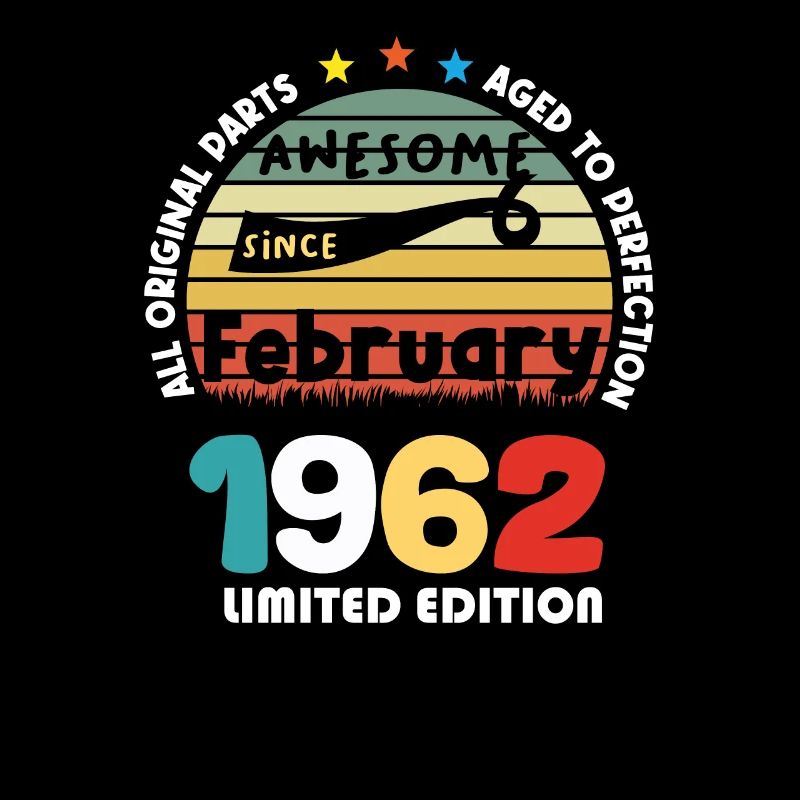 1962 Vintage Retro Jubiläum Limitierte Auflage