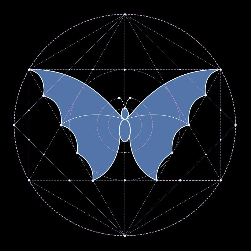 Géométrie sacrée papillon