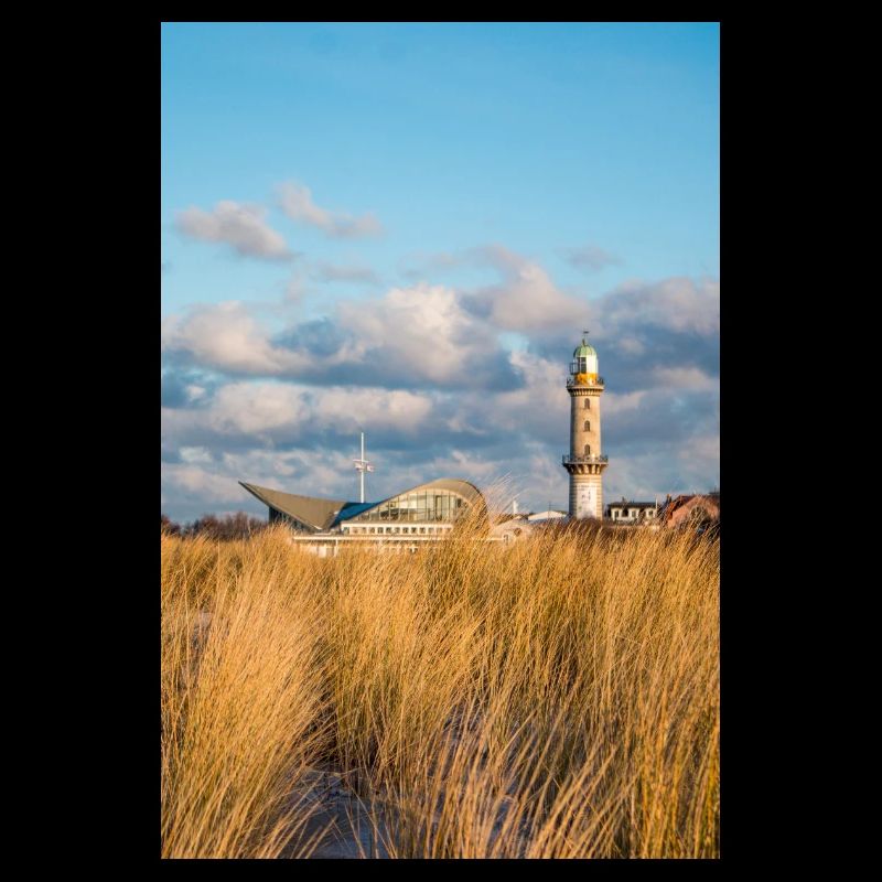 Lighthouse Rostock Warnemünde Dunes Poster