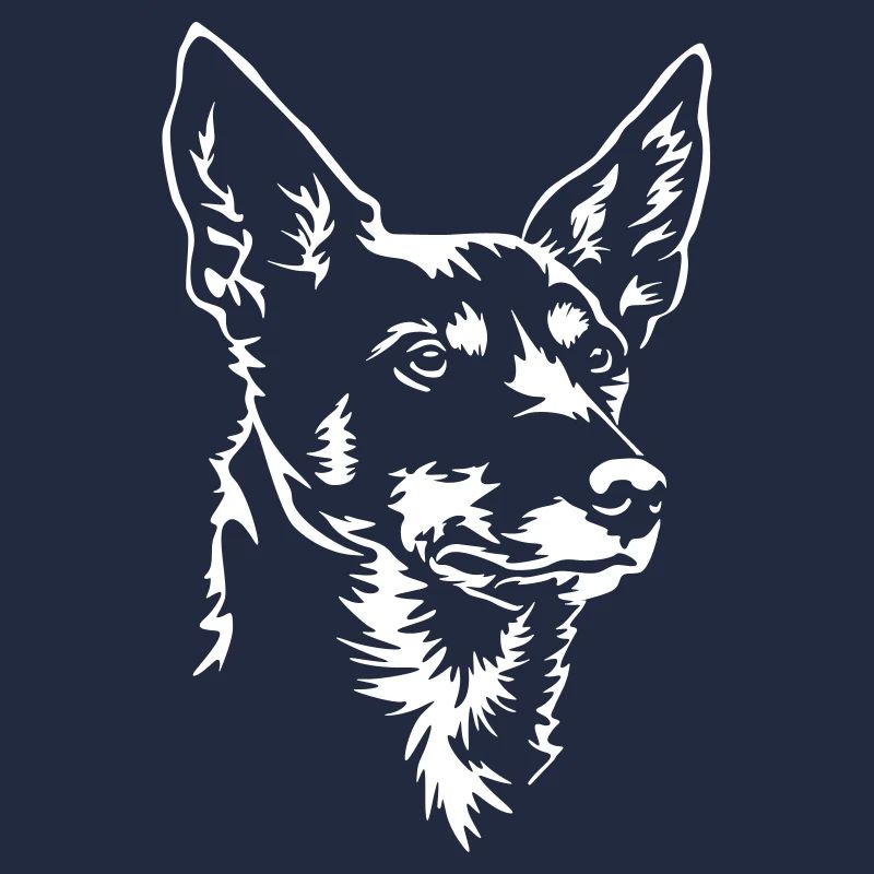 Australian Kelpie Kopf "Black Edition"